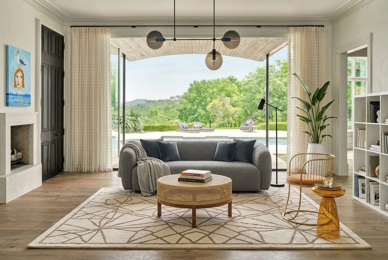A Warm Winter Living Room: Textiles, Lamps and the 5:30 pm Problem